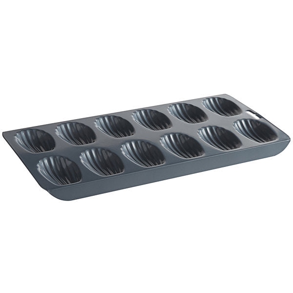 Non-Stick Madeleine Pans - 12 Cavity French Madeleine Cookie Baking Molds for Perfect Tea Cakes - Ideal for Home Baking, Afternoon Tea & Holiday Gifts
