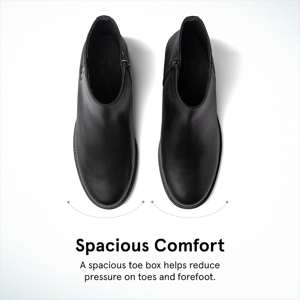 ABEO Traverse Women's Ankle Boots - Waterproof Leather Fall Booties with Orthotic Support - Perfect for Hiking, Work & Everyday Comfort
