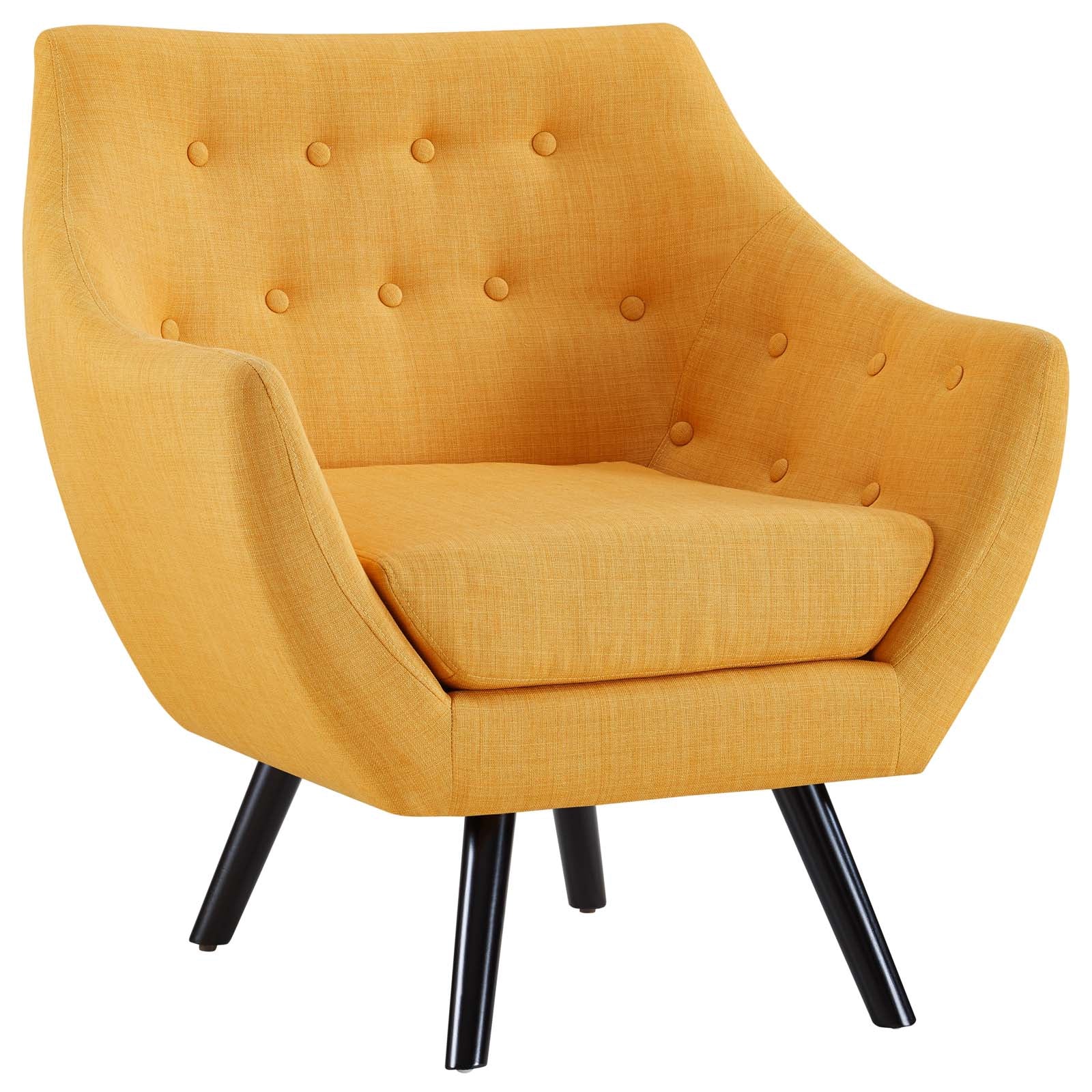 Allegory Armchair - Modern Accent Chair for Living Room, Bedroom & Office - Stylish Upholstered Lounge Chair with Wooden Legs - Perfect for Relaxing, Reading & Decor