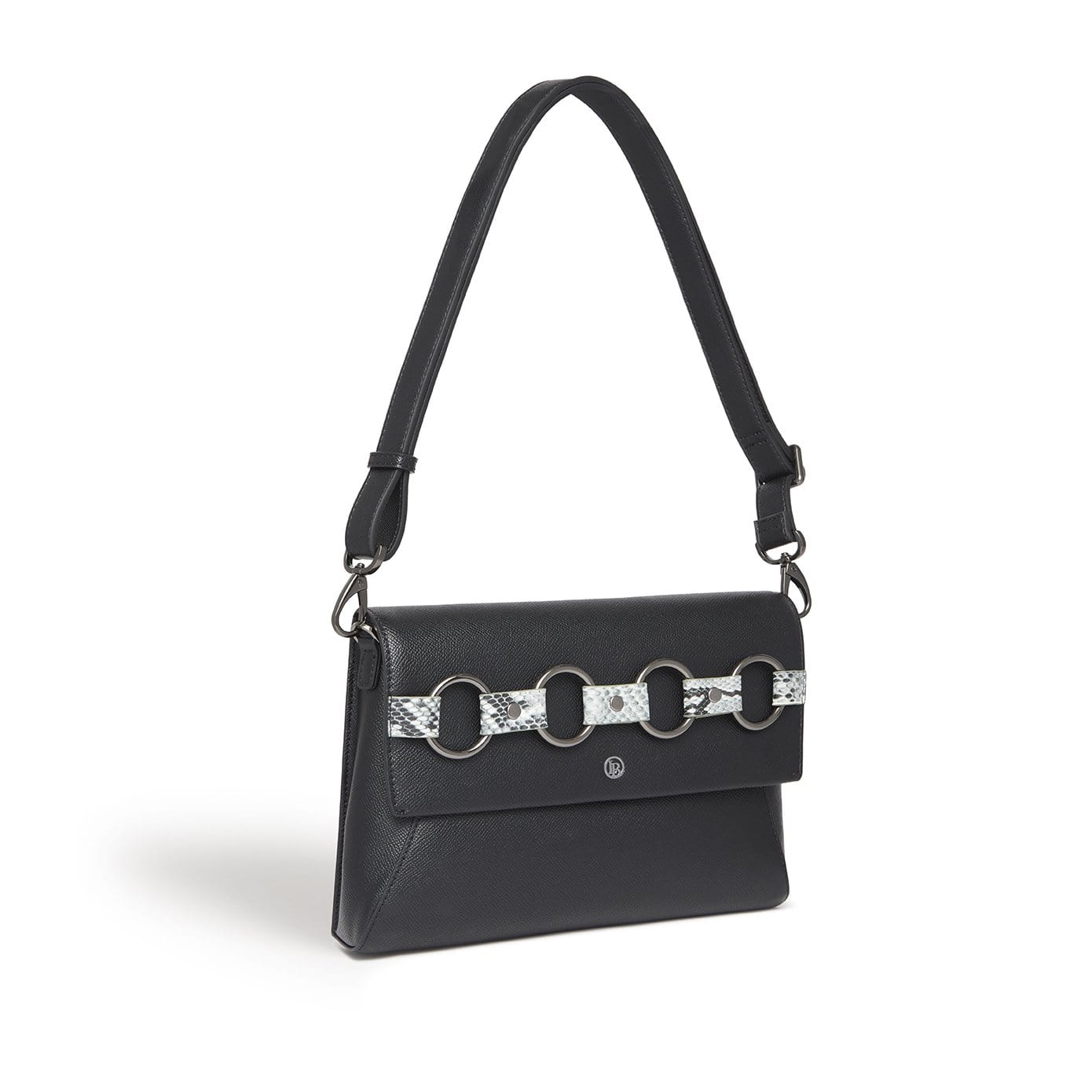 Vegan Leather Clutch Crossbody Bag for Women - Stylish Black Alder Handbag | Perfect for Evening Parties, Date Nights & Travel Accessories