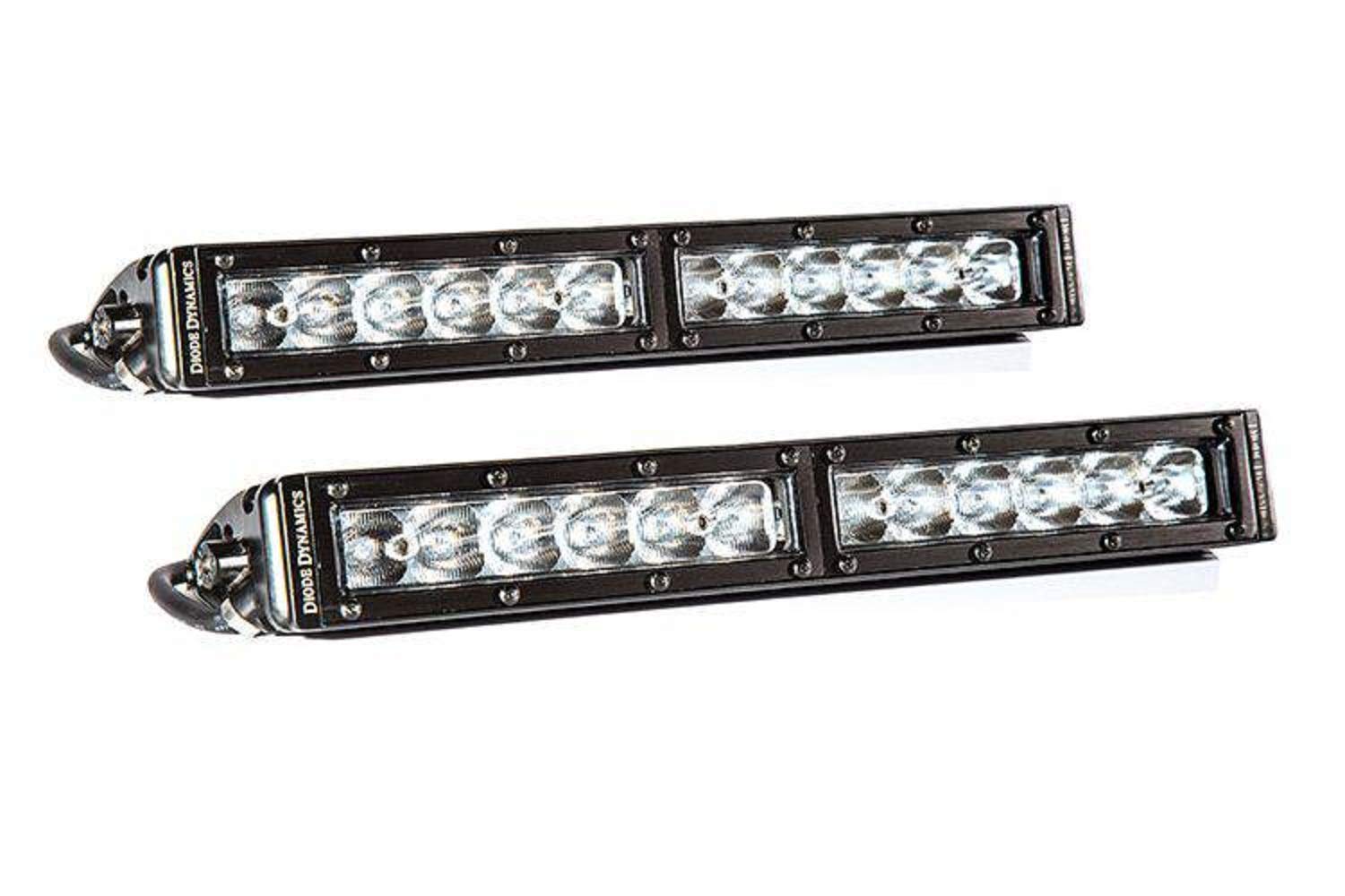 Diode Dynamics Stage Series 12in SAE/DOT White LED Light Bar Pair - DOT Approved Fog Lights for Trucks, Jeeps & Off-Road Vehicles - Perfect for Night Driving, Off-Roading & Adventure