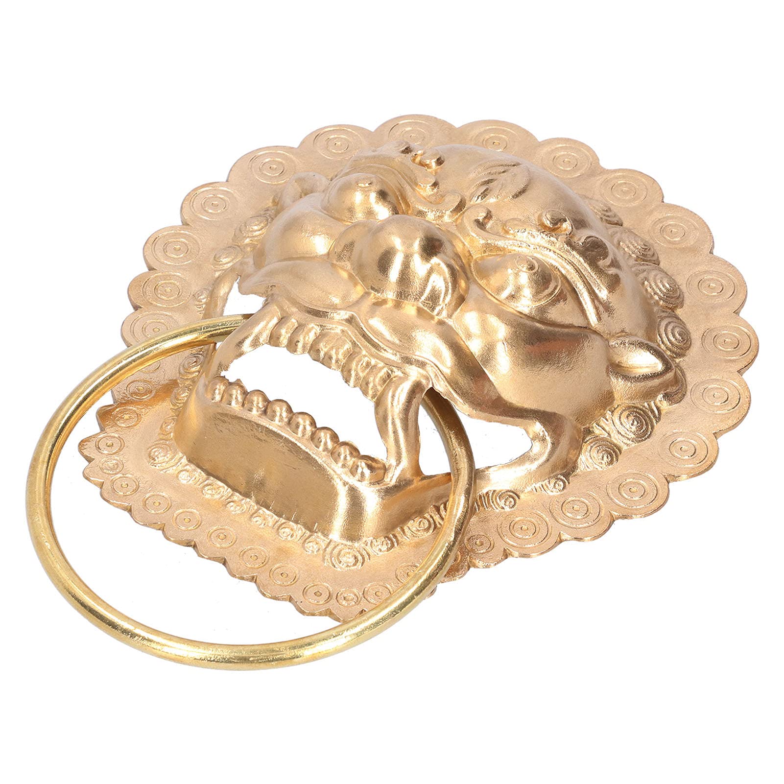 Antique Double Door Knocker Handle - Durable Brass Door Handle for Wooden Doors, Courtyard, Home & Hotel Use | Perfect for Classic & Vintage Style Entrances
