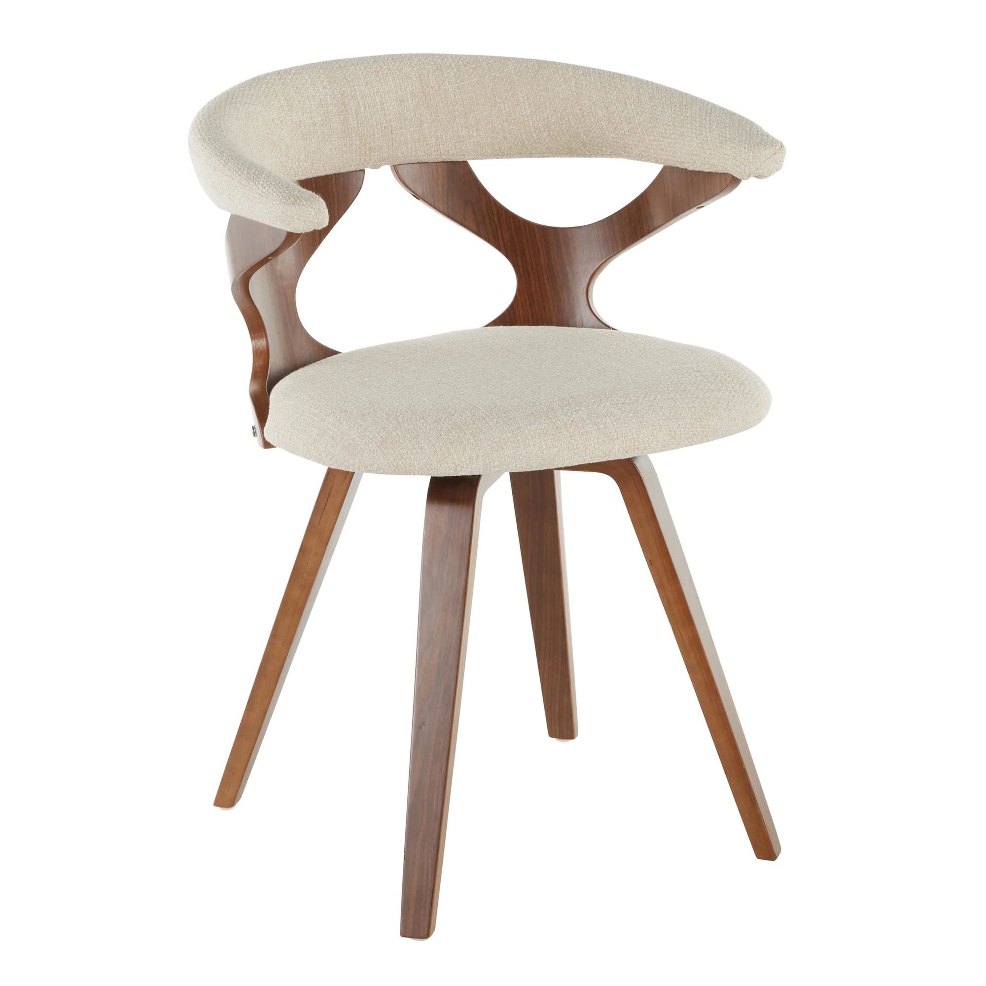 LumiSource Gardenia Upholstered Dining Chair - Mid-Century Modern Kitchen Chair for Dining Table - Comfortable & Stylish Seating for Home, Restaurant, or Office Use