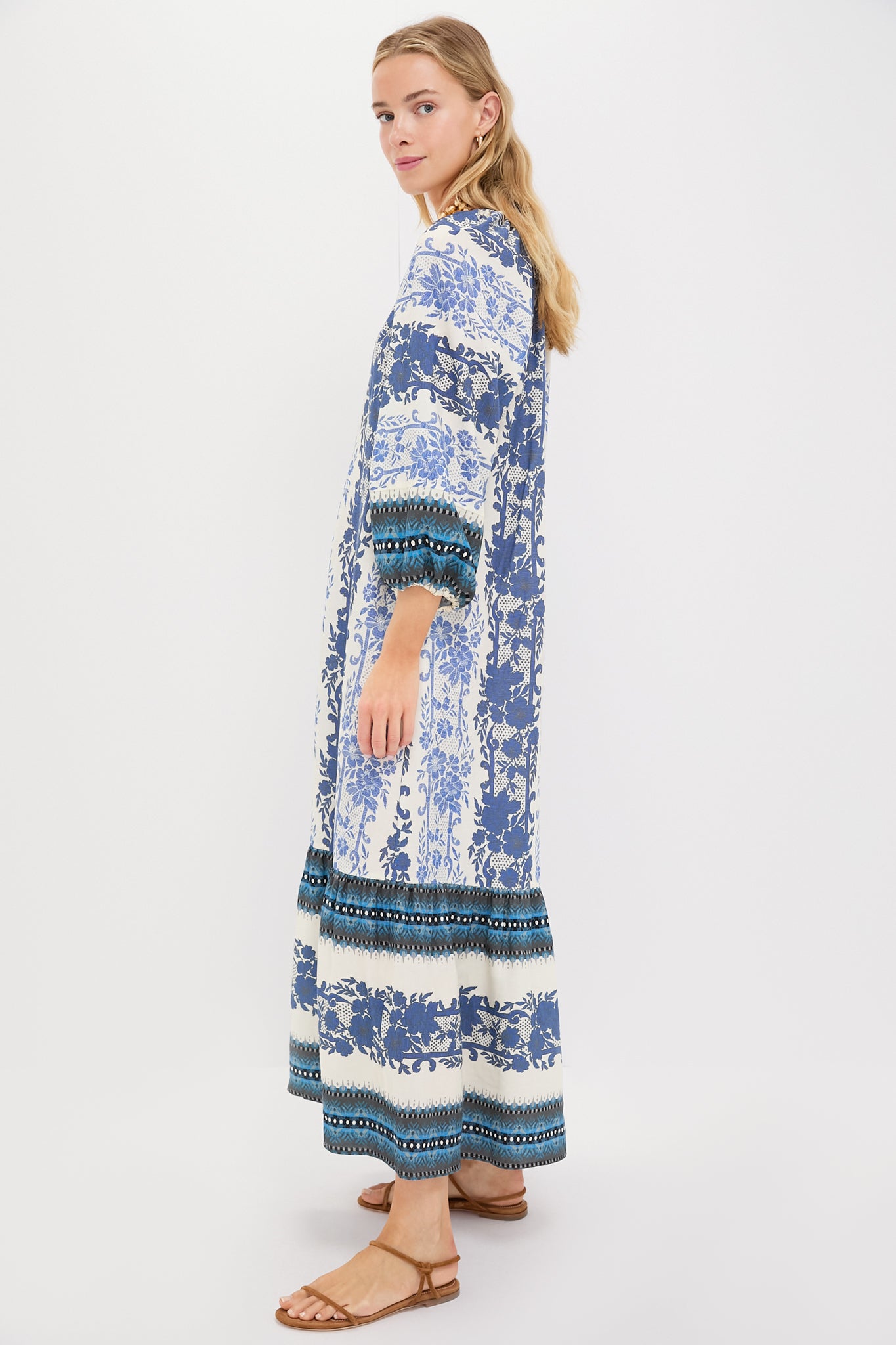 Bondi Blues Lyles Dress - Women's Floral Summer Maxi Dress with Pockets | Beach Wedding, Vacation & Casual Outfit