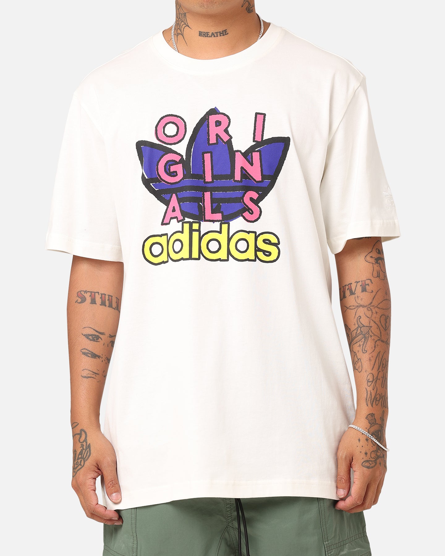 Adidas Men's Training T-Shirt - Moisture Wicking Workout Tee for Gym & Running - Off White - Lightweight & Breathable for Sports & Casual Wear