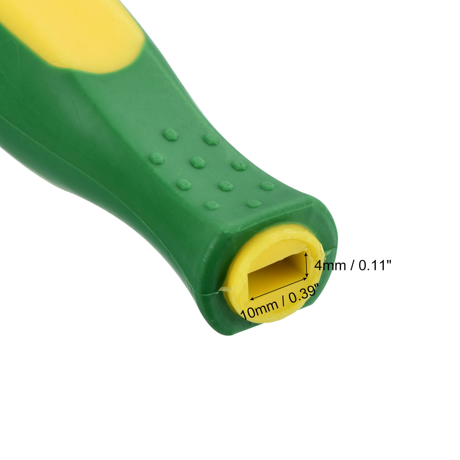 PATIKIL 4.3 Inch Rubber File Handle Replacement - 3 Pack with Metal Collar for 0.39