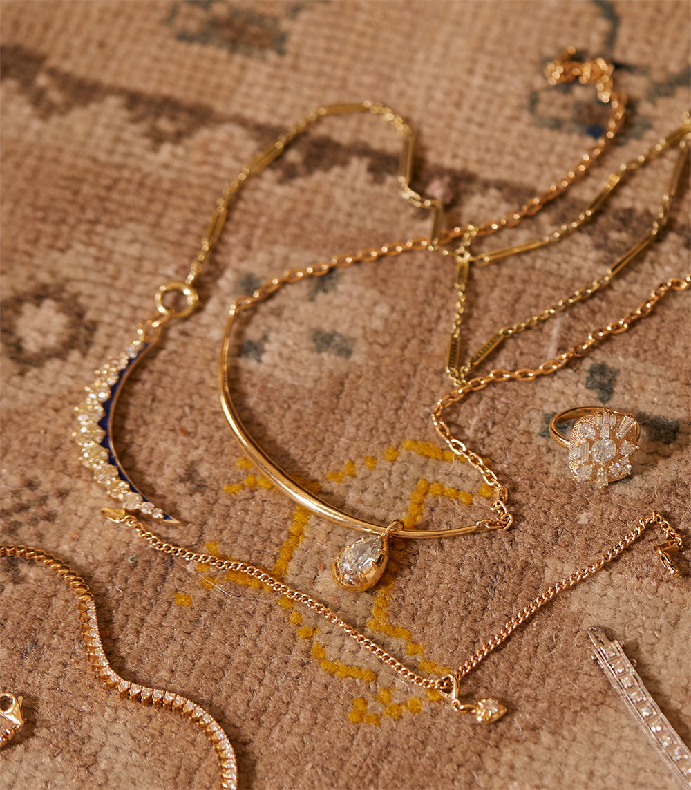 Luna Crescent Layering Necklace - Dainty Moon Pendant Necklace for Women, Gold & Silver Layered Necklaces Set, Perfect for Everyday Wear, Gift for Her, Birthday, Anniversary | Boho Chic Jewelry for Date Night & Special Occasions