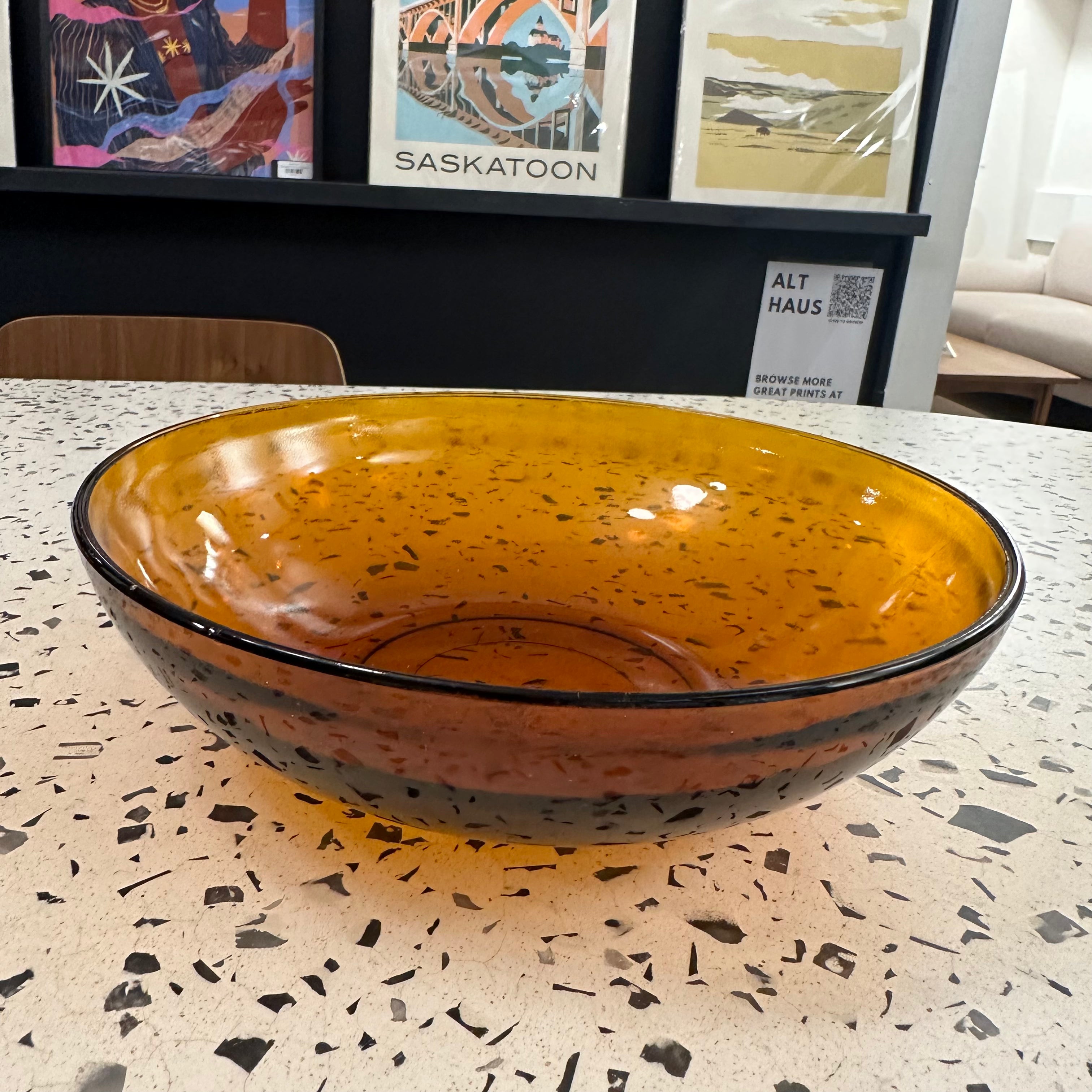 Amber MCM Durax Serving Bowl - Elegant and Durable Stoneware for Entertaining - Perfect for Salads, Pasta, and Party Appetizers