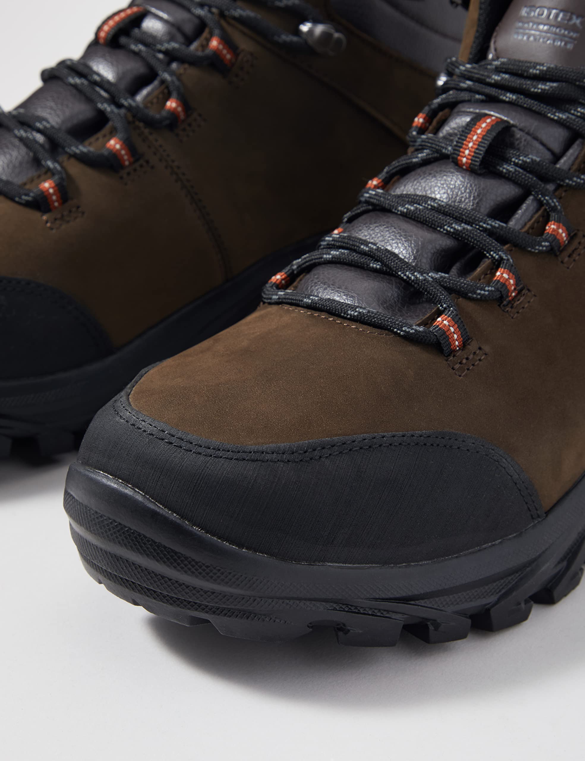 Men's Burrell Leather Hiking Boots - Waterproof Outdoor Shoes for Trekking & Camping - Size US 10.5 in Fawn Brown - Durable Comfort for Mountain Trails & Backpacking Adventures