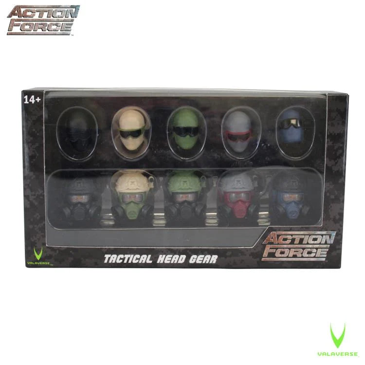 Action Force Tactical Head Gear Accessory Set - Military Style Helmet & Goggles for Airsoft, Paintball & Outdoor Adventures