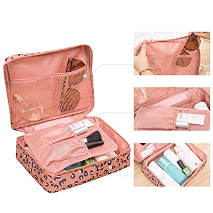 Waterproof Hanging Travel Cosmetic Bag - Multi-Function Makeup Organizer Pouch for Toiletries | Portable Cosmetic Case for Women | Perfect for Travel, Gym, and Daily Use