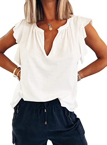 01 White Ruffle Sleeve