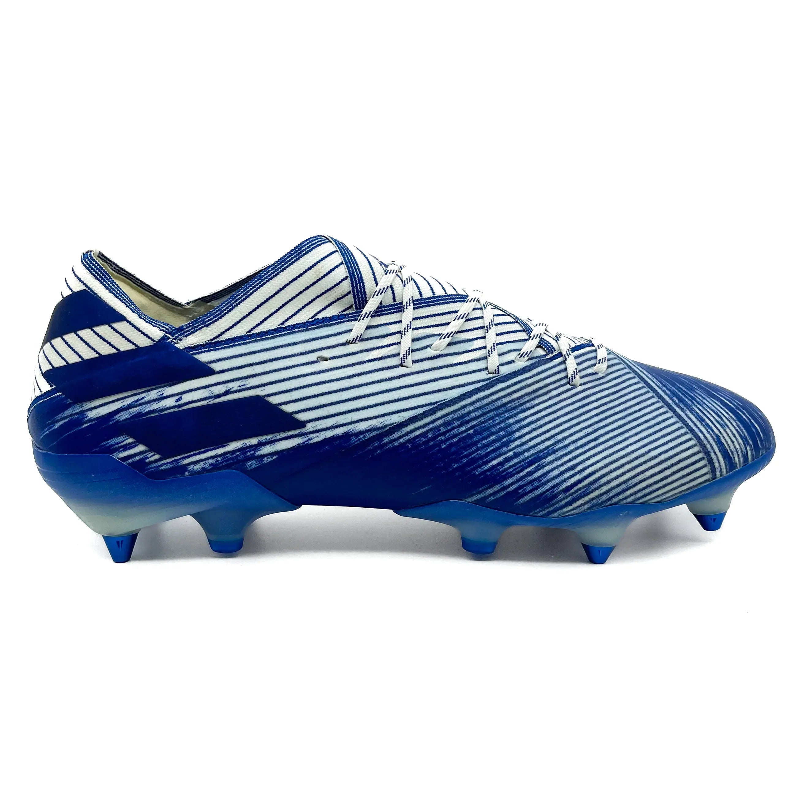 Adidas Nemeziz 19.1 SG Firm Ground Soccer Cleats - Royal Blue | Lightweight Football Boots for Speed & Agility | Perfect for Turf Matches & Training Sessions
