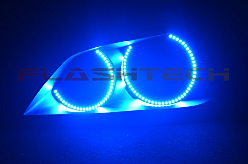 Flashtech Bright Blue LED Halo Ring Headlight & Fog Light Kit for Lexus IS300 2001-2005 - Upgrade Your Car's Style & Night Visibility for Street Driving and Custom Looks