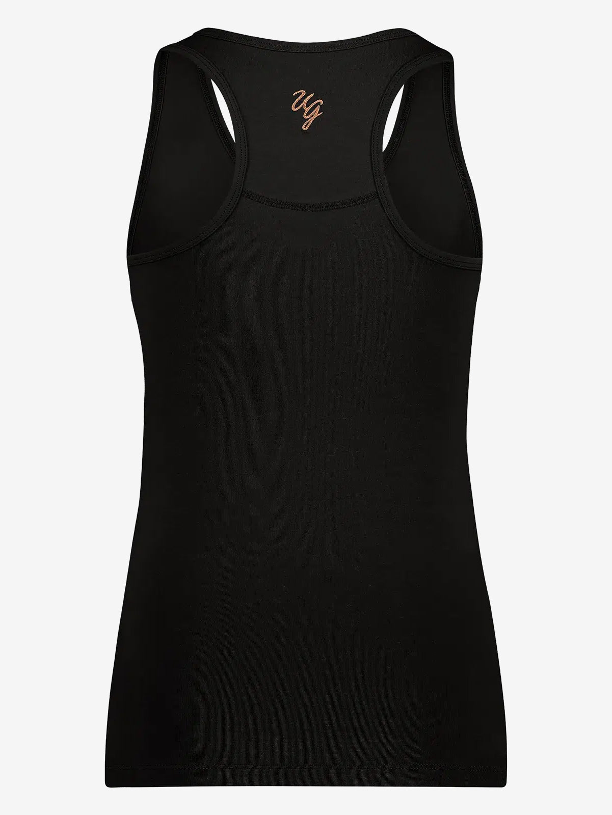 Urban Goddess OM Core Yoga Tank - Onyx Black | High-Performance Workout Top for Women | Perfect for Yoga, Pilates & Gym