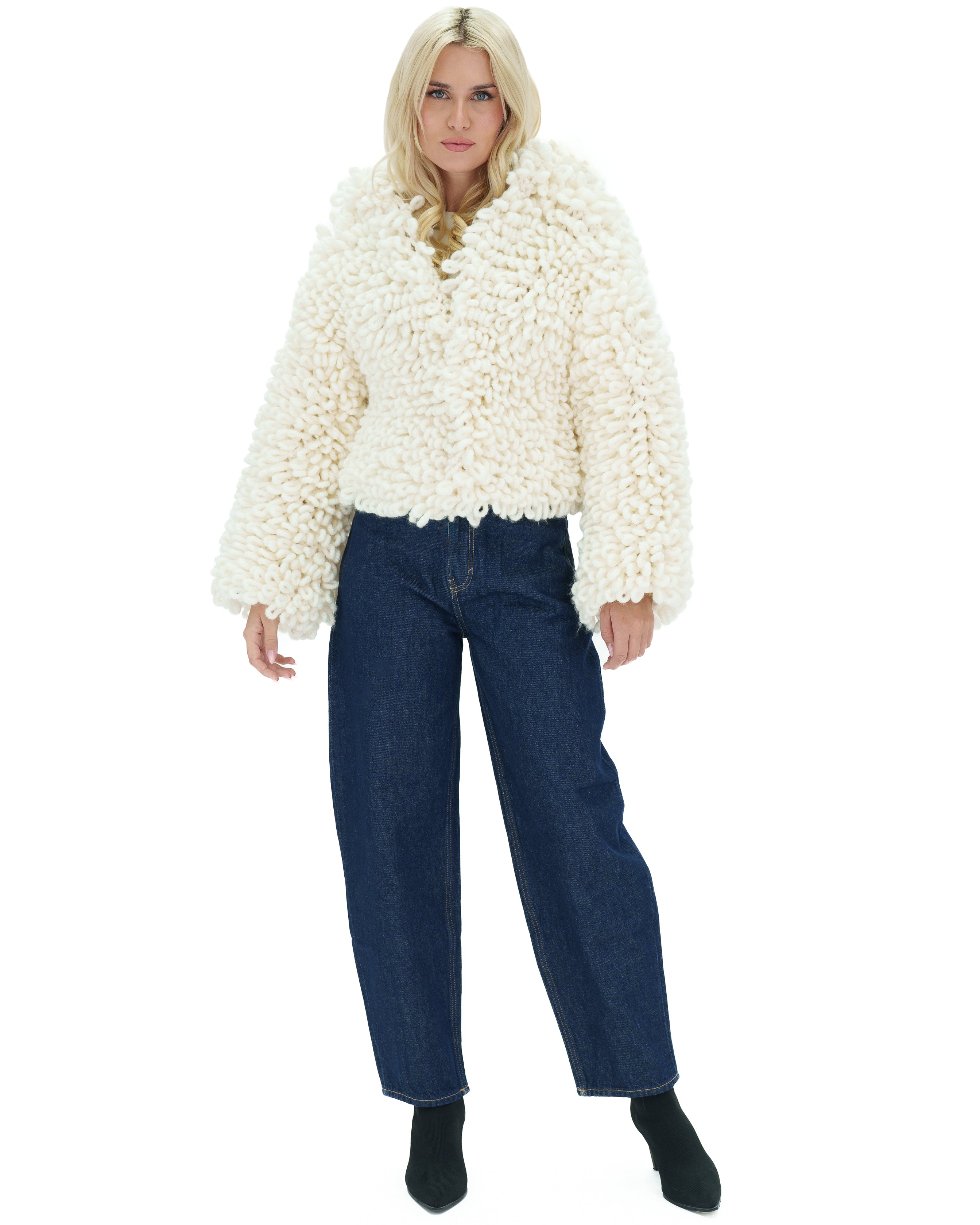 Soft Teddy Crop Jacket for Women - Cozy Fleece Outerwear for Fall & Winter | Perfect for Casual Outfits, Dates, and Layering