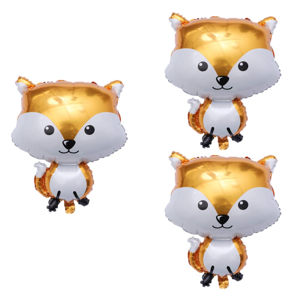 6PCS Forest Animal Balloons - Rabbit & Fox Foil Balloons for Baby Shower, Wedding, Birthday Party Decorations | Fun Party Supplies & Home Decor