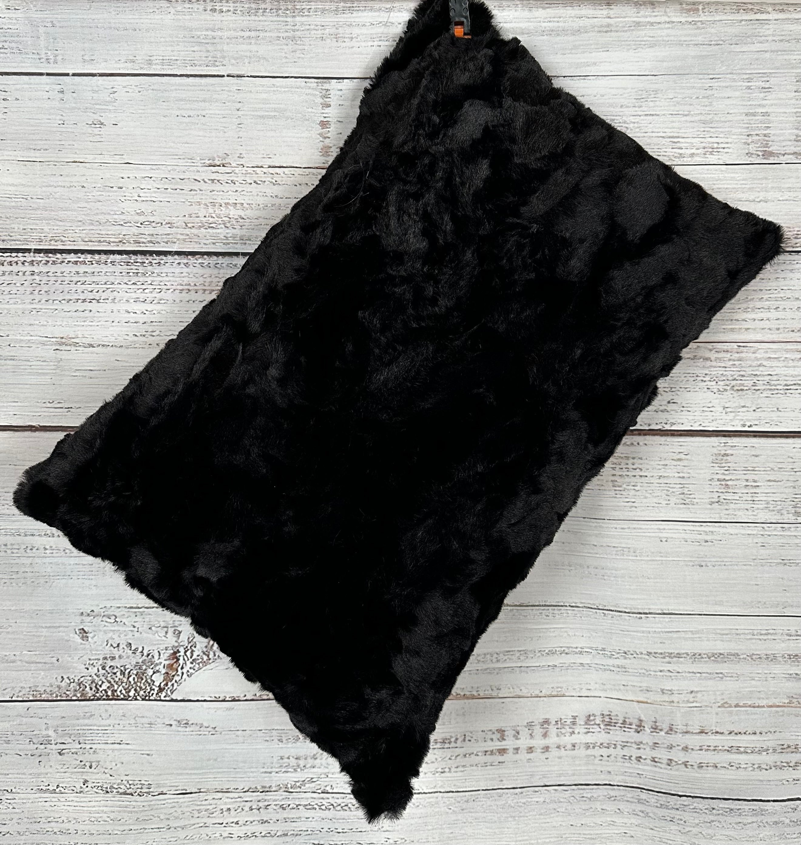 Spooky Girl Black Tuscany 41x60 Minky Blanket for Kids, Toddlers & Babies - Soft Travel Blanket with 13x19 Pillowcase - Perfect for Nursery, Stroller & Car Rides