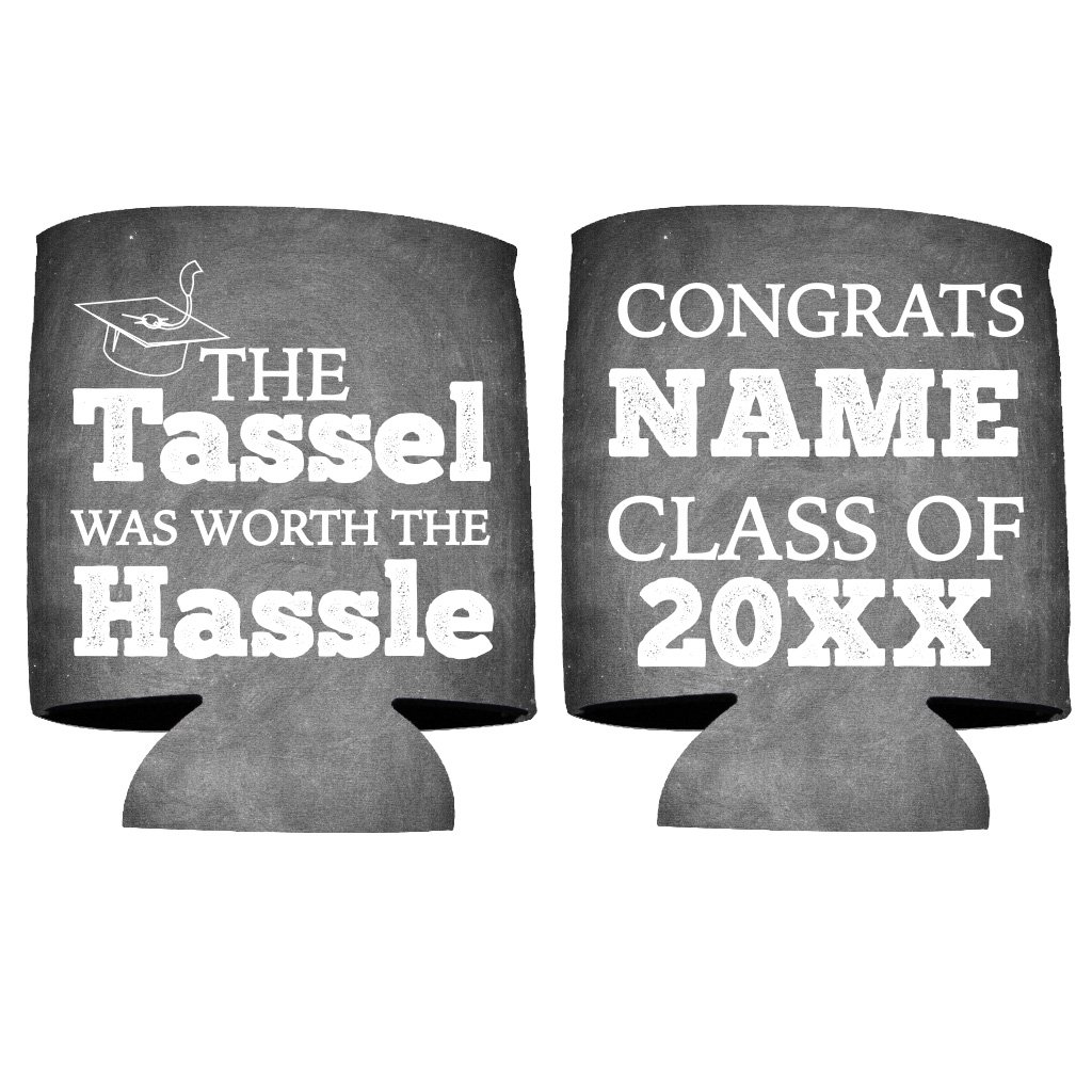 Custom Graduation Can Coolers - Personalized Beverage Sleeves for Graduation Parties (150 Pack) - Perfect for Graduation Celebrations, Outdoor BBQs, and College Send-off Parties