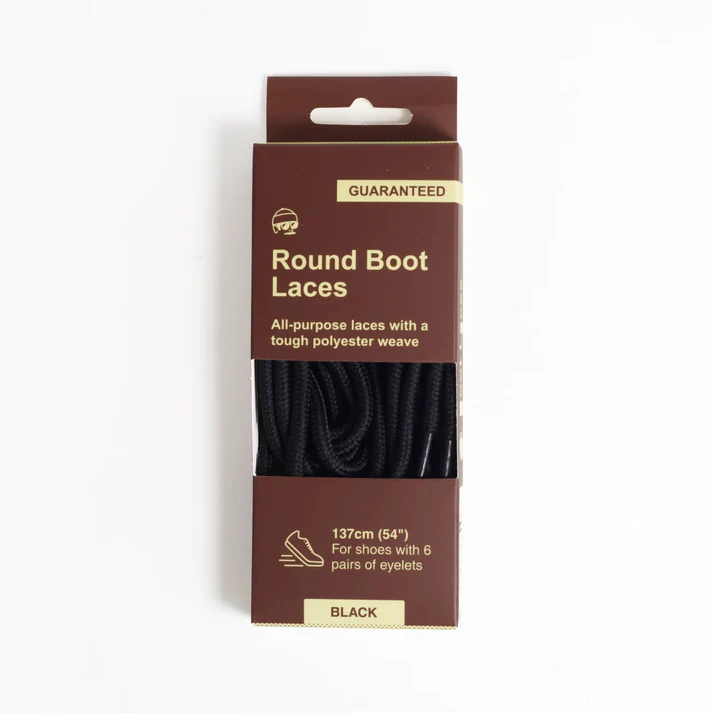 Adventure Andy Round Boot Laces - Durable & Stylish Shoelaces for Hiking, Work & Military Boots - Perfect for Outdoor Activities & Everyday Wear