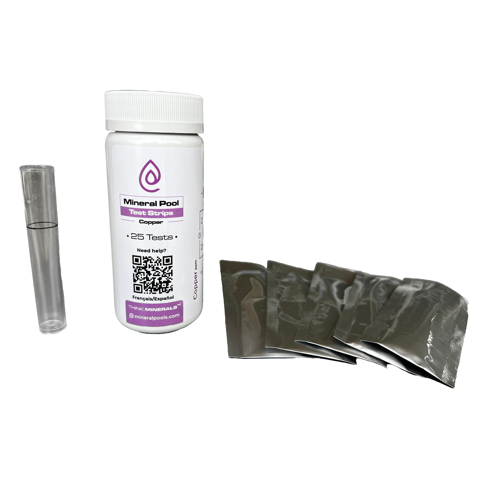 **Copper Test Strips for Pool & Spa Water Testing - Accurate Detection for Ionizers, Mineral Cartridges, Copper Sulfate & Algaecides - Ideal for Home, Commercial Pools & Hot Tubs**