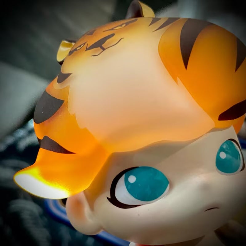 DIMOO Lost Tiger Limited Edition Collectible Figure - Rare Vinyl Art Toy for Display & Gifts, Perfect for Home Decor, Office Desk, and Pop Culture Enthusiasts