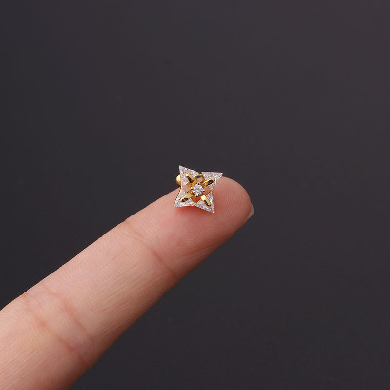 20G Cartilage Tiny Heart Stud Earrings - Cute Small Gold/Silver Piercing Jewelry for Women | Perfect for Daily Wear, Parties & Gifts