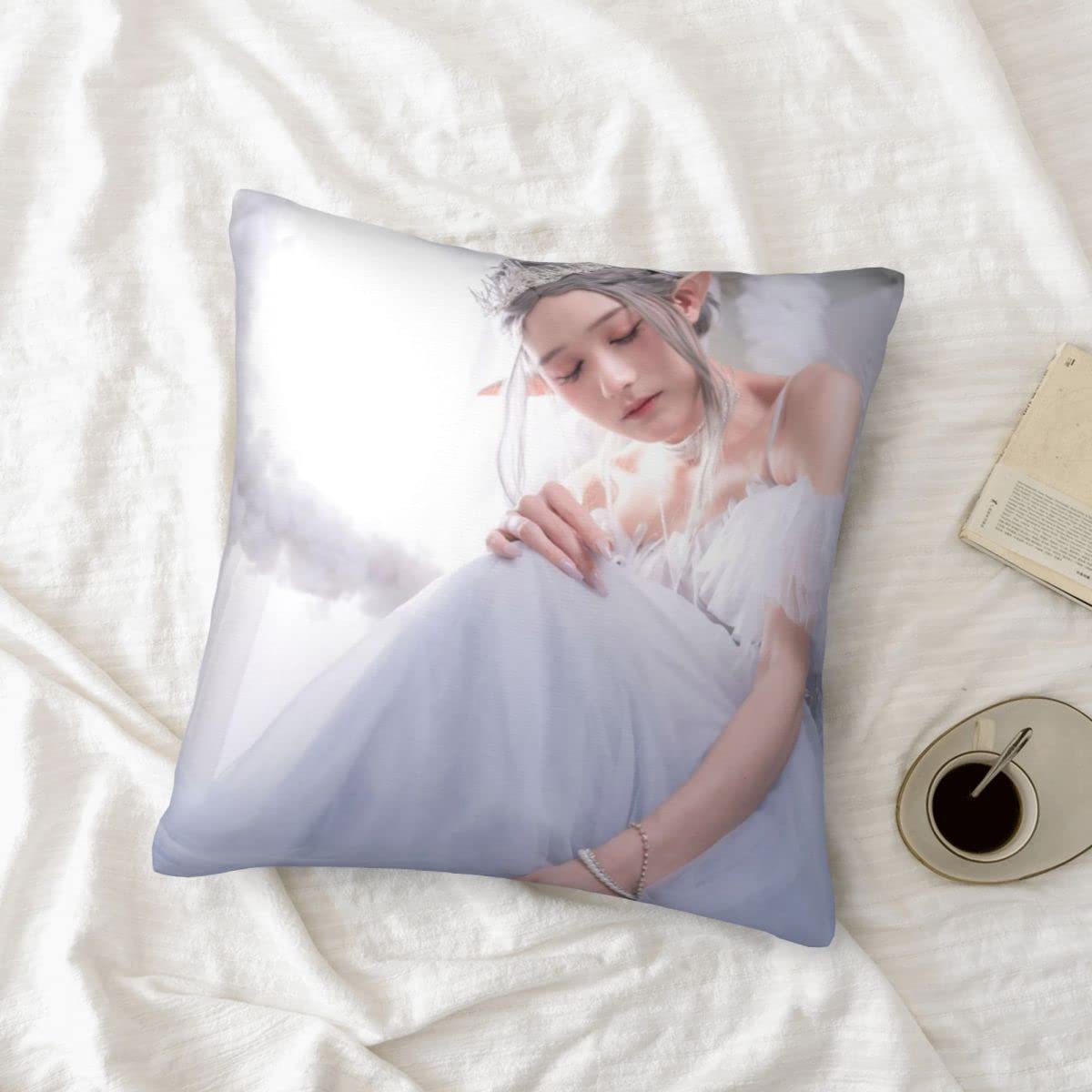 Custom Photo Throw Pillow Covers 12x12 Inch - Personalized with Your Pictures, Logos, or Text - Perfect for Gifts, Pet Memorials, Mother's Day & Home Decor