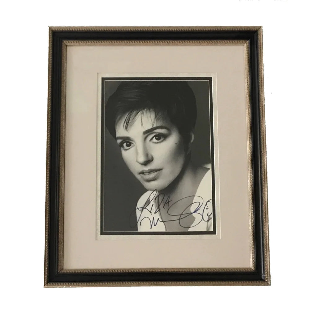 Liza Minnelli Autographed 11x14 Photo Framed with JSA COA - Judy Garland's Daughter - Perfect for Collectors, Theater Fans & Home Decor
