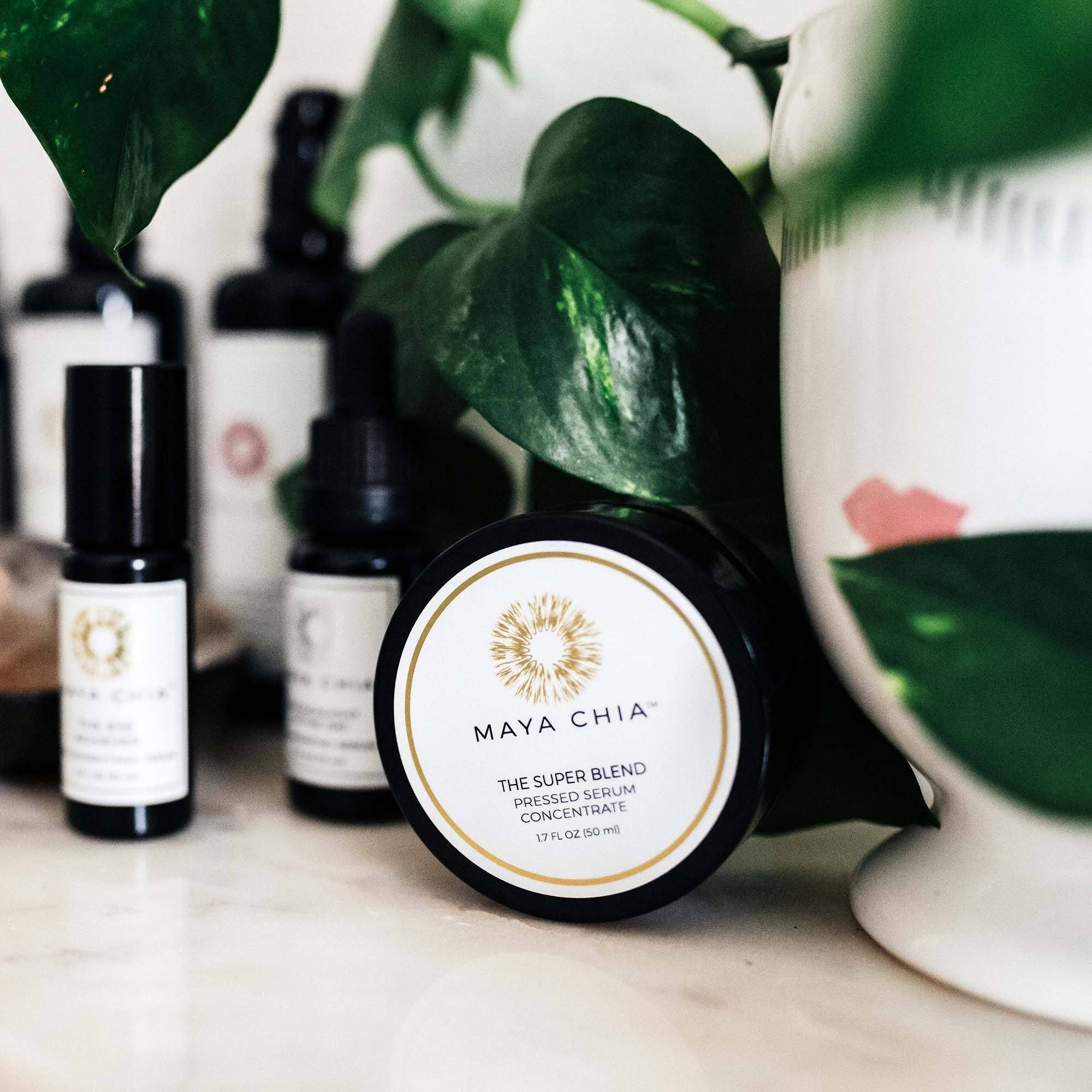 Maya Chia The Super Blend - Premium Organic Chia Seed Oil for Skin & Hair Care | Anti-Aging Face Serum & Hydrating Hair Treatment | Perfect for Daily Skincare Routine & Spa Days