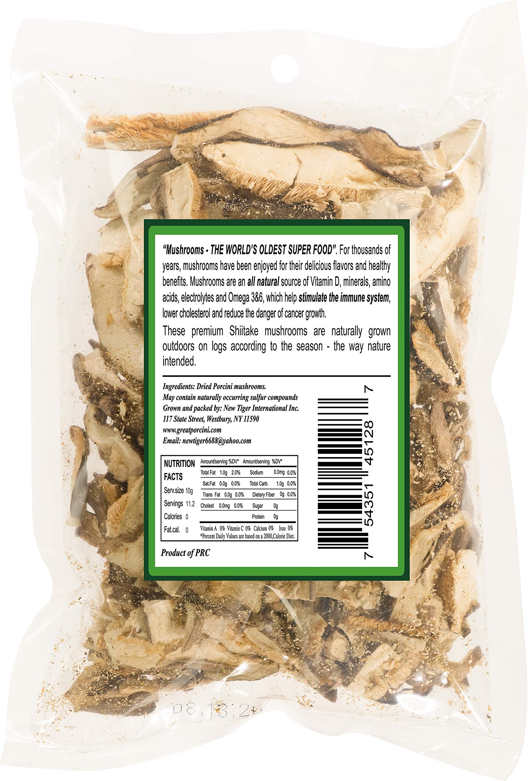 Premium Dried Shiitake Mushroom Slices - 4oz (MUSI1) | Organic Mushroom House | Perfect for Soups, Stir-Fries & Vegan Recipes
