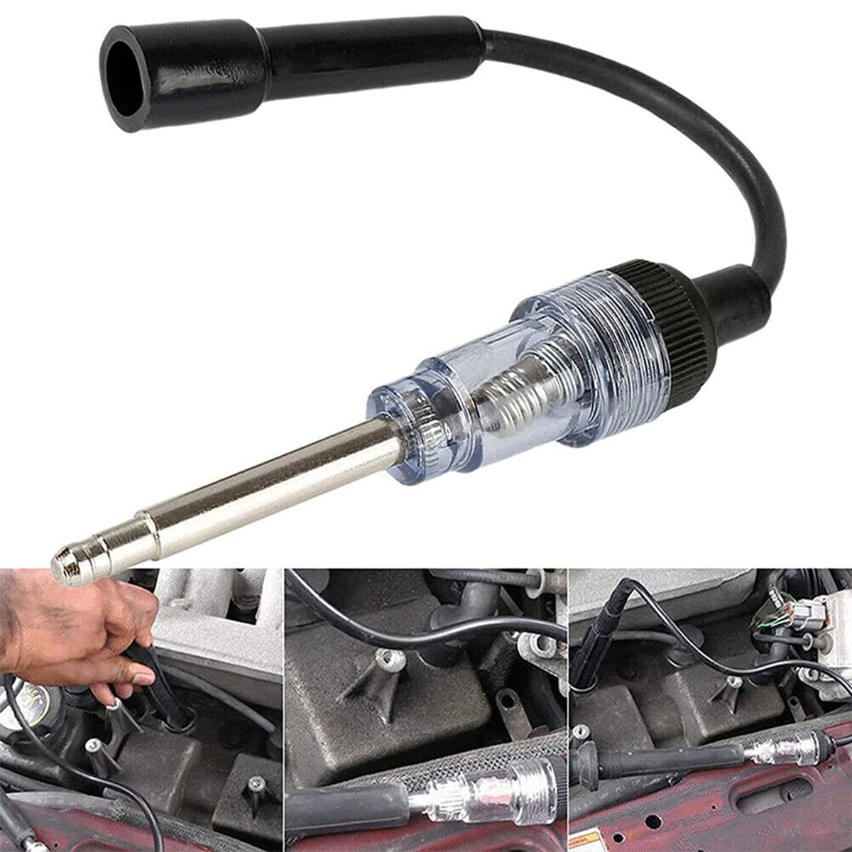 2-Pack Inline Spark Plug Tester - Universal Automotive Engine Diagnostic Tool for Cars, Chainsaws, Lawn Mowers (Internal & External Combustion Engines) | Perfect for Mechanics, DIY Enthusiasts & Small Engine Repair