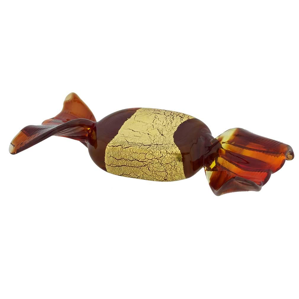Authentic Murano Glass Rectangular Candy Dish - Burgundy & Gold Handmade in Venice | Elegant Home Decor for Parties, Weddings & Gifts