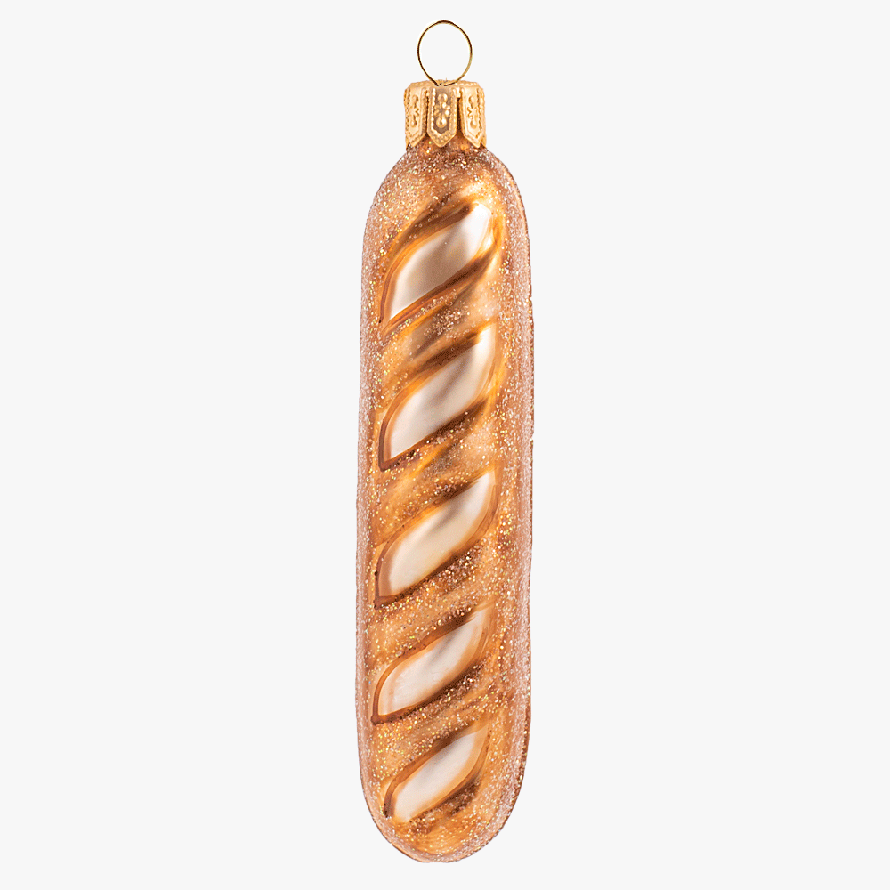 French Baguette Ornament - Elegant Bread-Shaped Decoration for Christmas Tree, Kitchen Decor, and French-Themed Parties | Perfect for Holiday Home Decor, Gift Giving, and Baking Enthusiasts