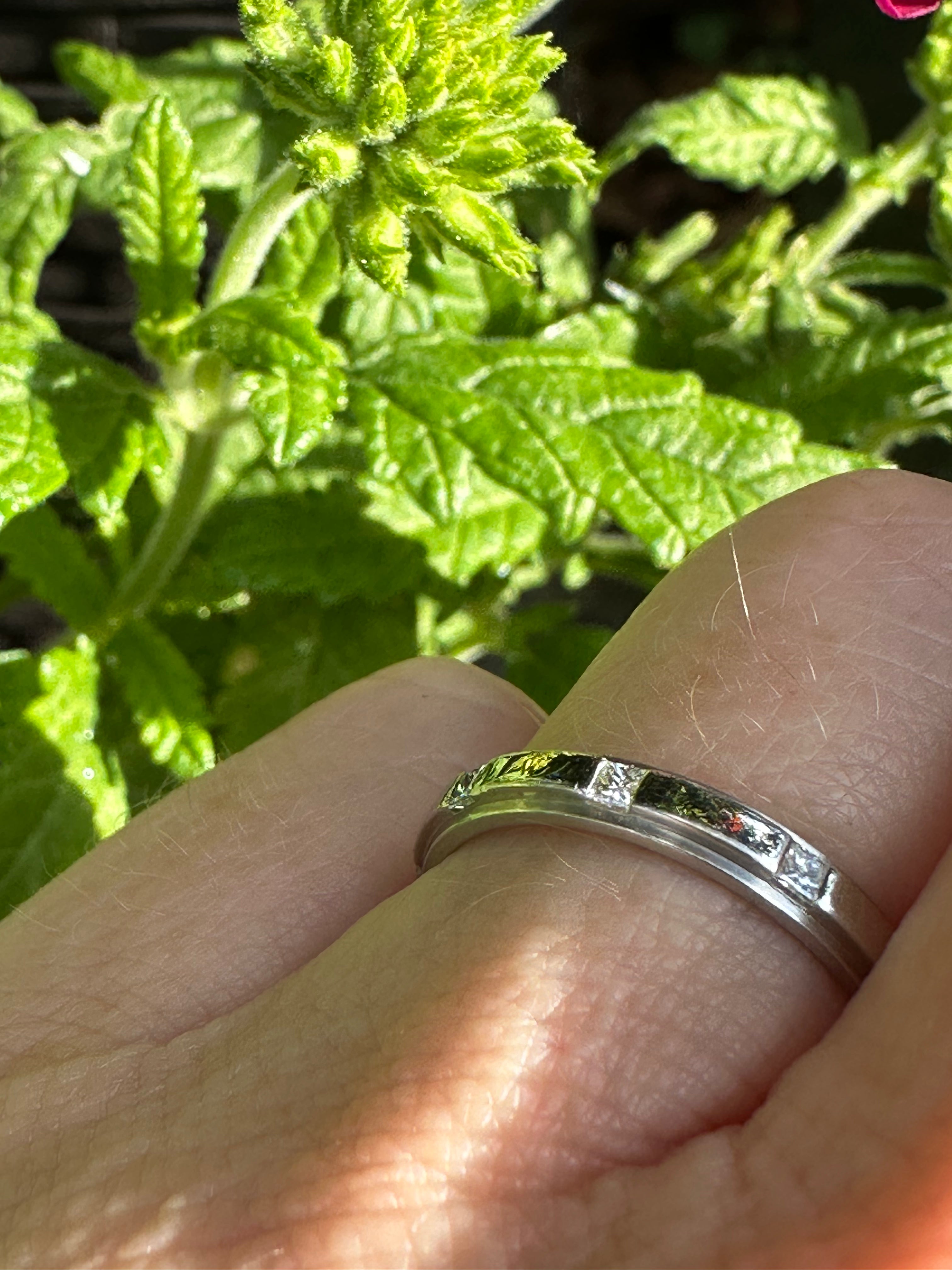0.27ct TW Platinum VS Diamond Wedding Band with Grooved Edges - Perfect for Engagement, Anniversary & Bridal Jewelry Gifts