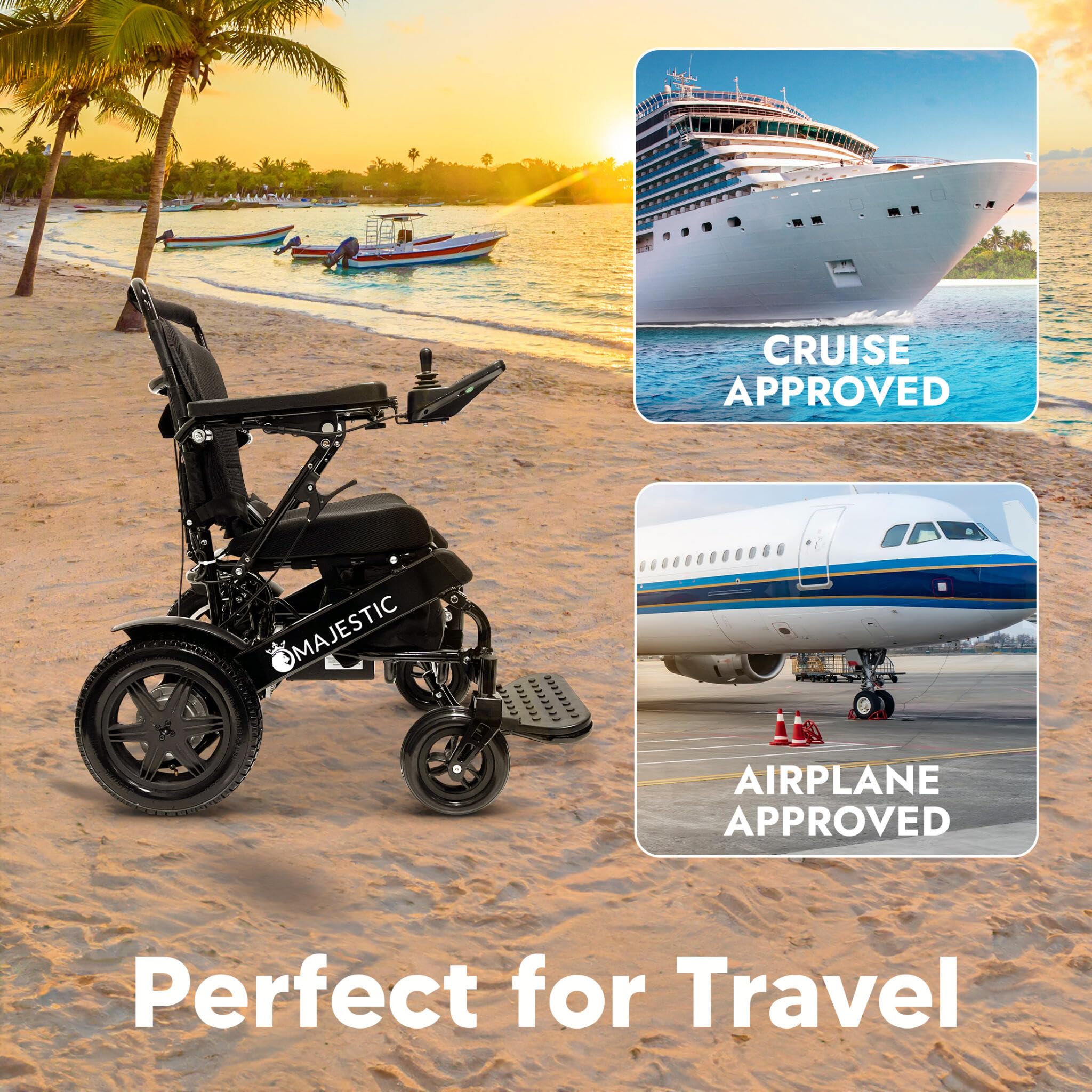 Foldable Lightweight Electric Wheelchair for Adults & Seniors - 20
