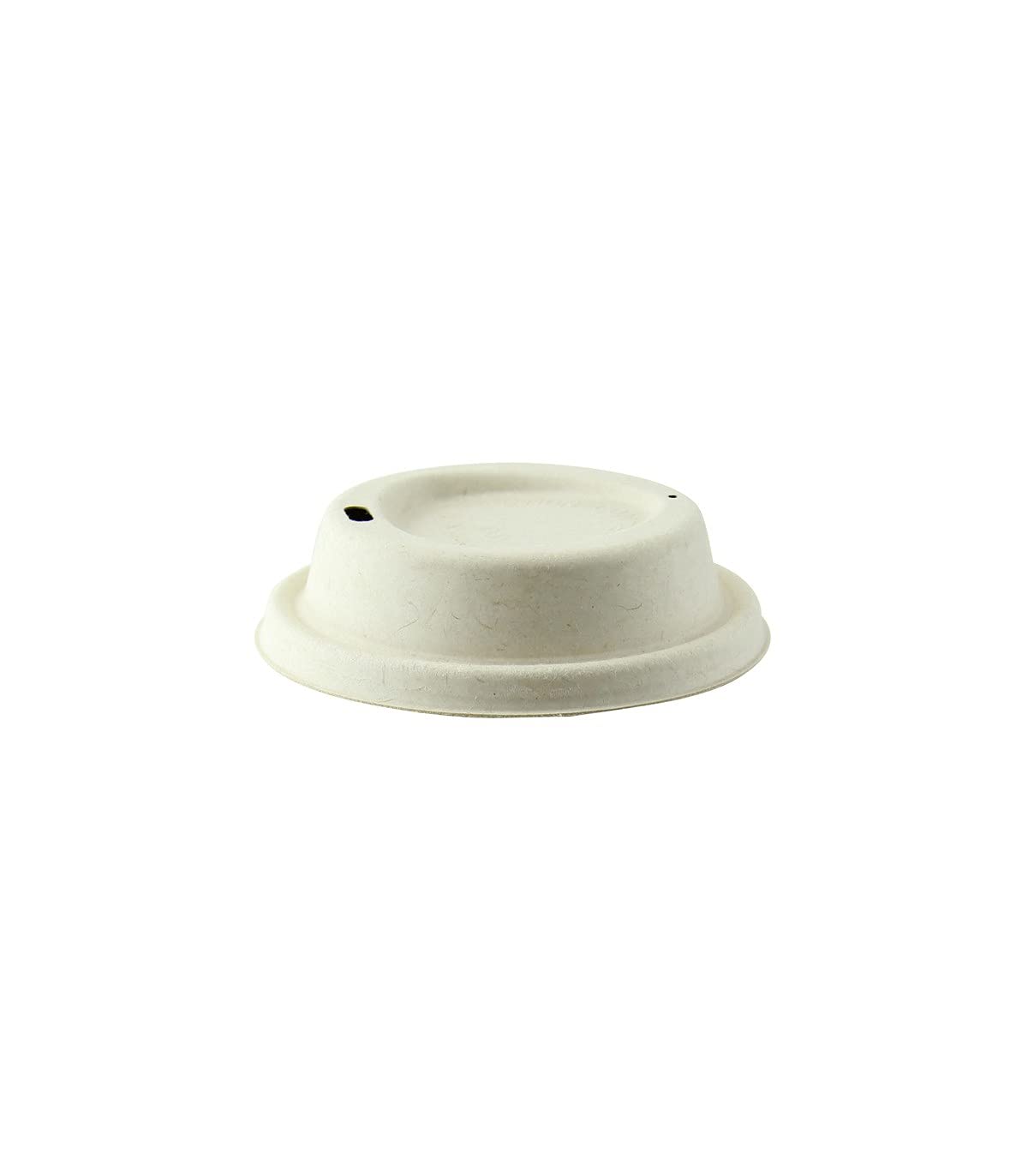 PACKNWOOD 210LPU90D Brown Sugarcane Coffee Lids for 10oz/12oz/16oz/20oz Disposable Paper Cups - 3.54 Inch Diameter - 1000 Pack - Eco-Friendly Biodegradable Lids for Coffee Shops, Cafes & Takeout Businesses
