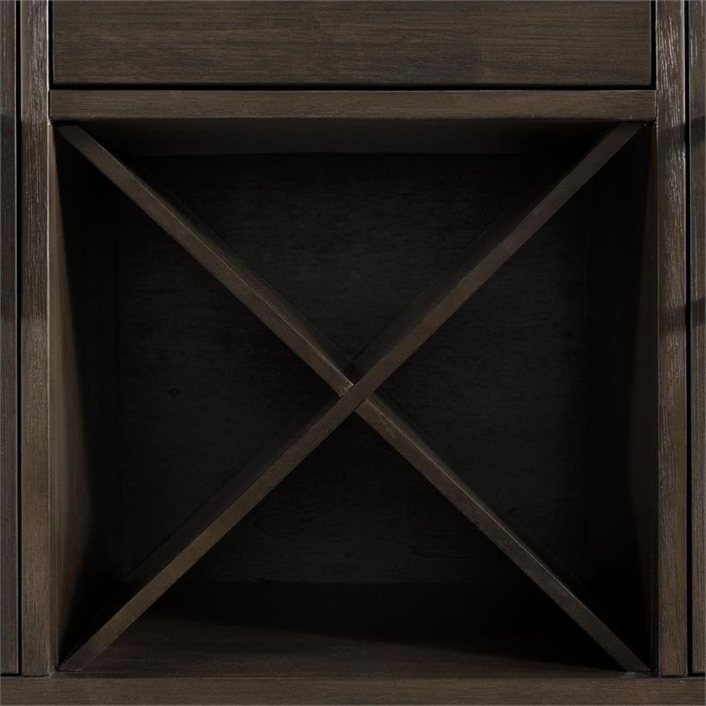 Picket Jasper Server - Rustic Wood Sideboard for Dining Room