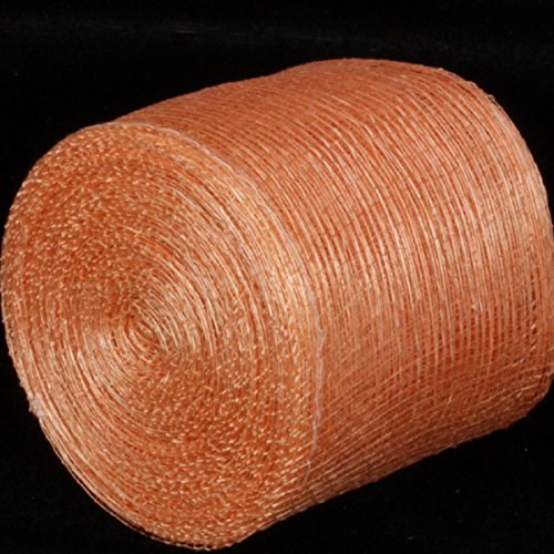 Peach Colored Sinamay Abacá Fiber Craft Ribbon - 3 Inch x 64 Yards for DIY Wedding Decorations, Floral Arrangements & Gift Wrapping