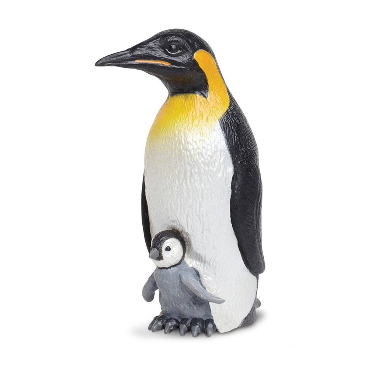 Emperor Penguin with Baby Figurine - Realistic Safari Ltd Wildlife Toy for Kids | Perfect for Educational Play, Animal Collections & Arctic Habitat Dioramas