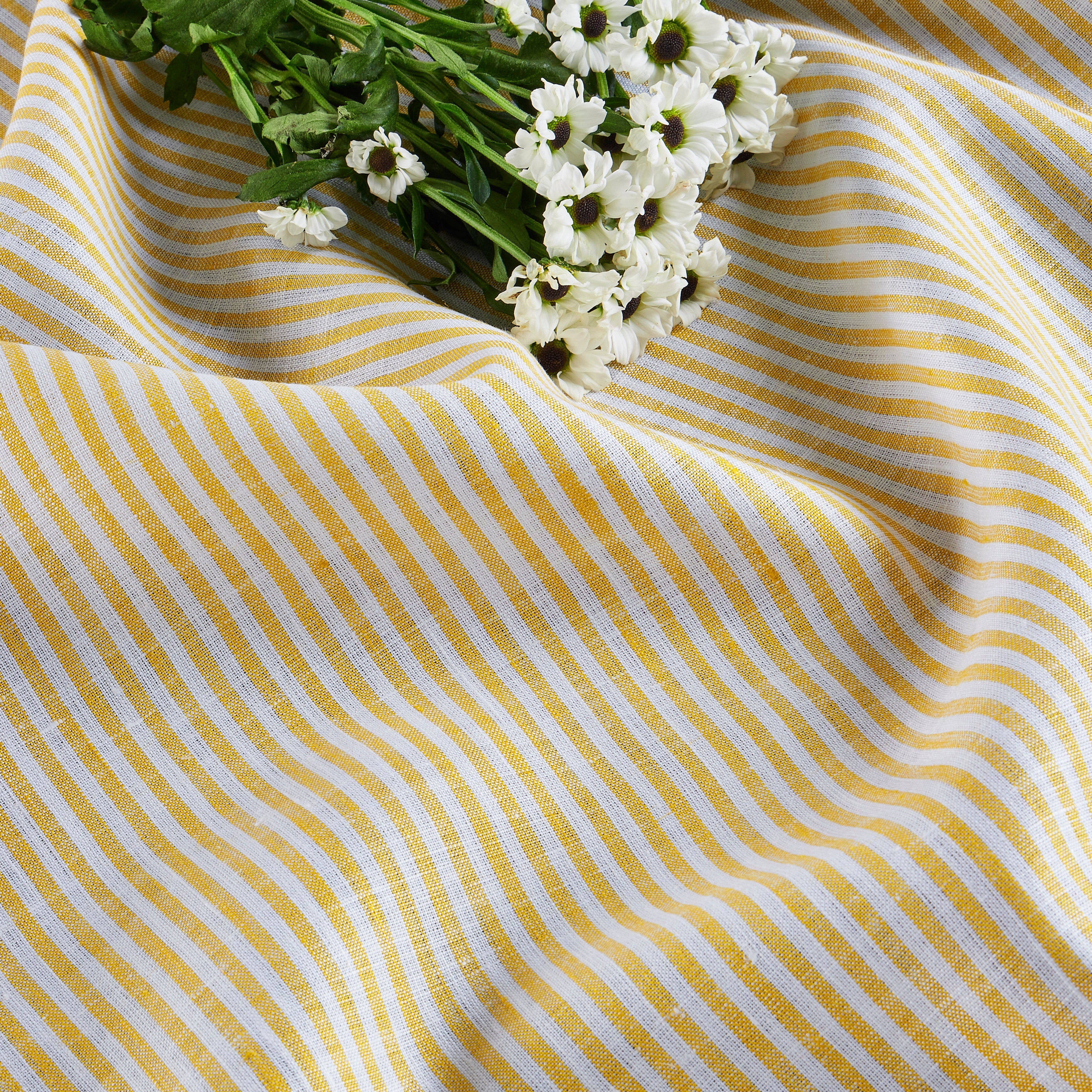 Elegant Narrow Stripe Table Throw - Stylish Cotton Table Runner for Dining Room Decor, Wedding & Holiday Table Setting - 16x72 Inches