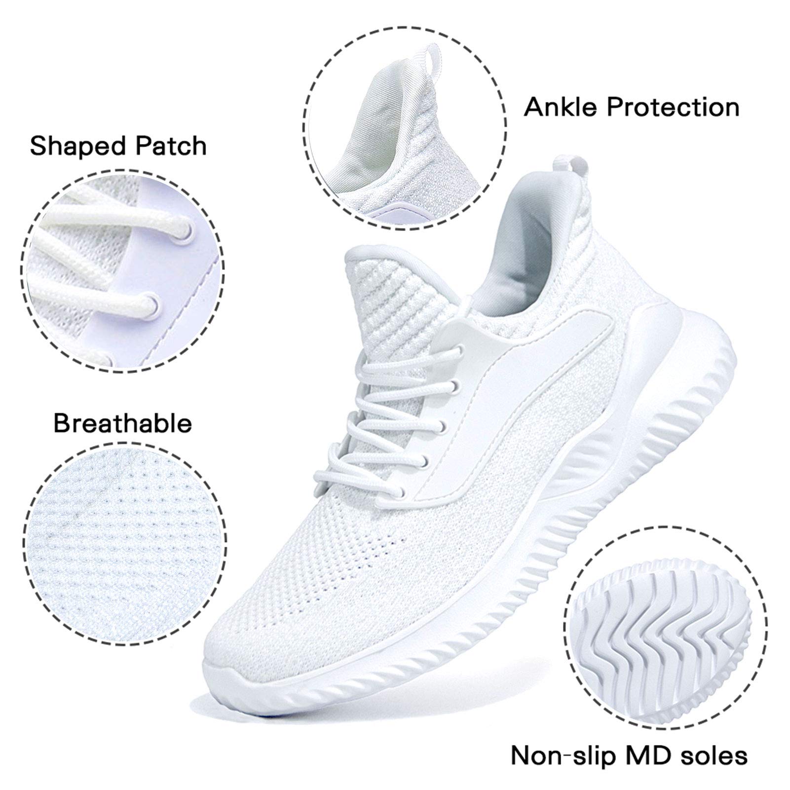 **Men's Slip-On Memory Foam Walking Shoes - Lightweight Breathable Sneakers for Running, Gym, Jogging, Tennis | Indoor & Outdoor Workout & Casual Wear**    *Perfect for daily walks, gym sessions, outdoor runs, and casual outings.*