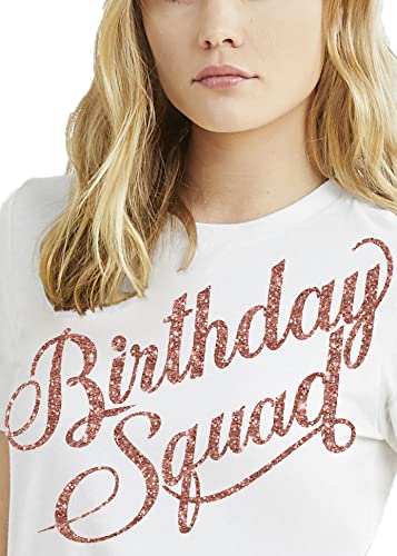 Rhinestone Sash Birthday Shirts for Women & Girls - Sparkling Rose Gold Sequin Party Tops - Perfect for Birthday Celebrations, Bachelorette Parties & Special Occasions