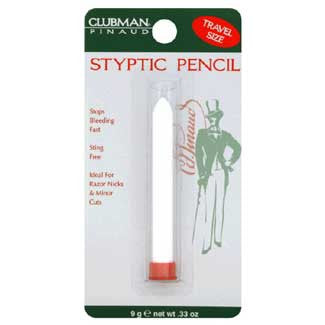 Clubman Styptic Pencil for Men - Fast-Acting Nicks & Cuts Solution - First Aid for Shaving, Grooming & Post-Waxing Care