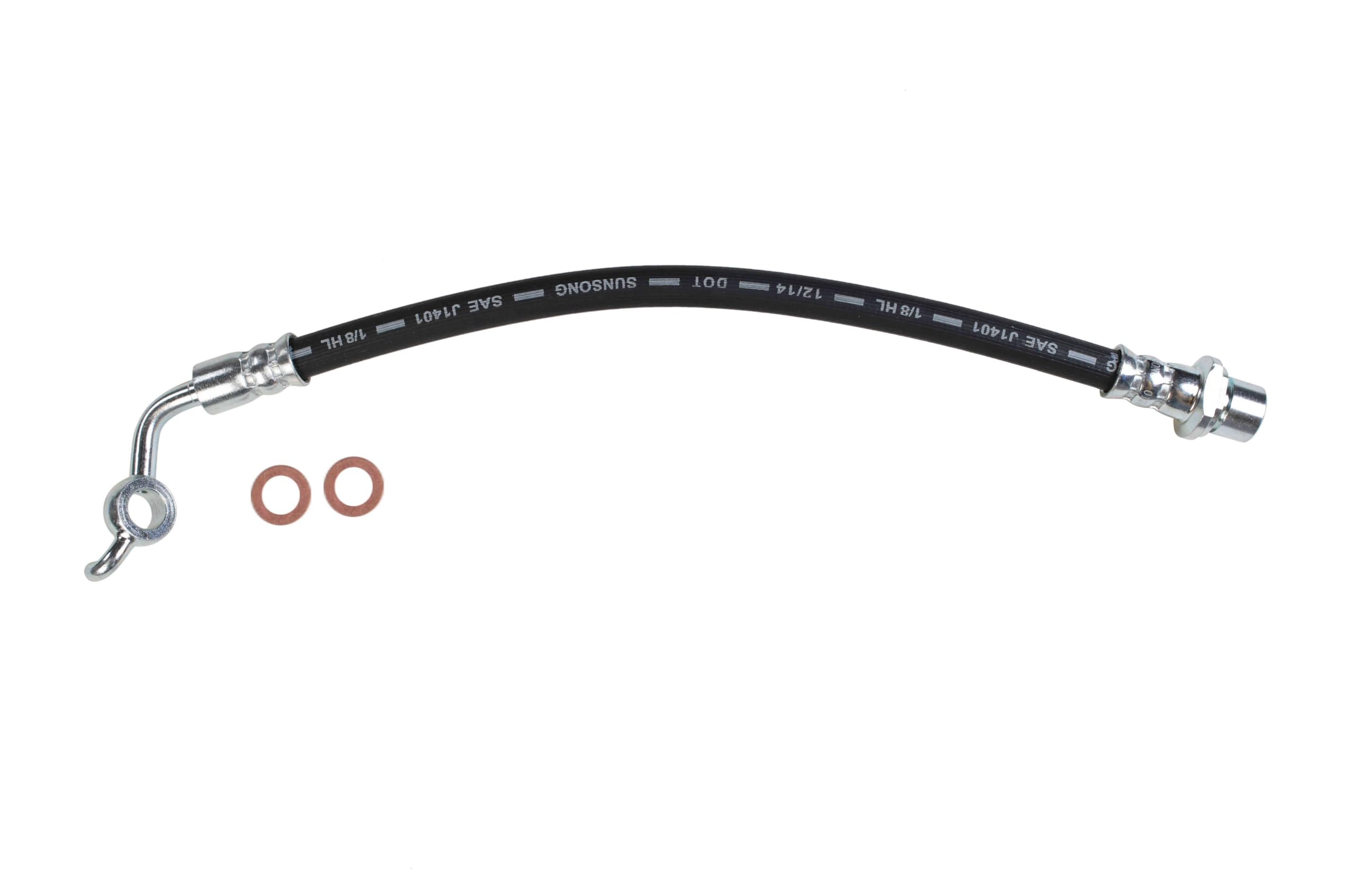 Sunsong 2202867 Brake Hydraulic Hose - High Performance Replacement for Smooth Braking | Perfect for Trucks, SUVs, and Off-Road Vehicles