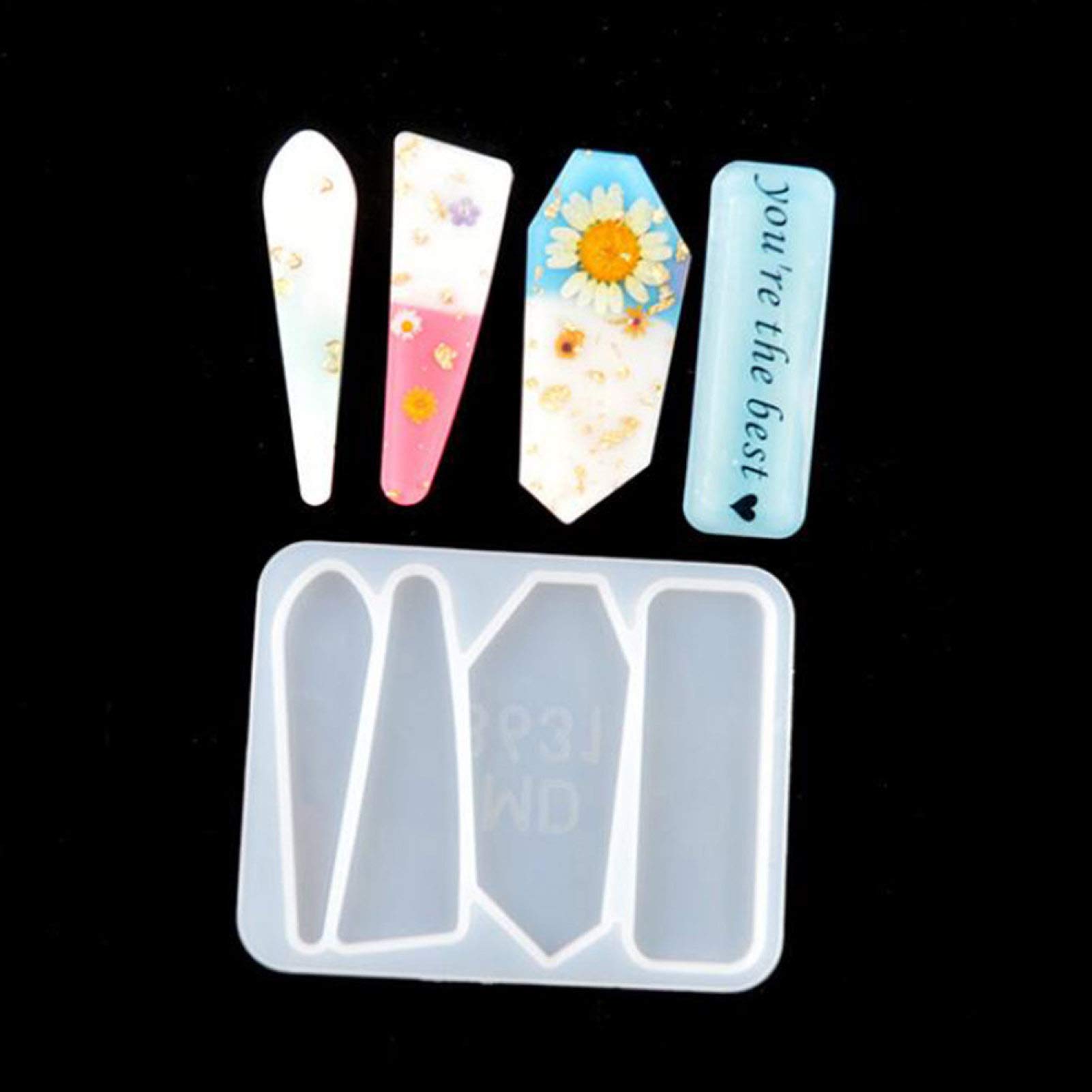 Premium Silicone Resin Molds for DIY Hair Clips & Barrettes – Reusable Epoxy Casting Molds for Jewelry Making – Perfect for Handmade Hair Accessories, Gifts & Craft Projects