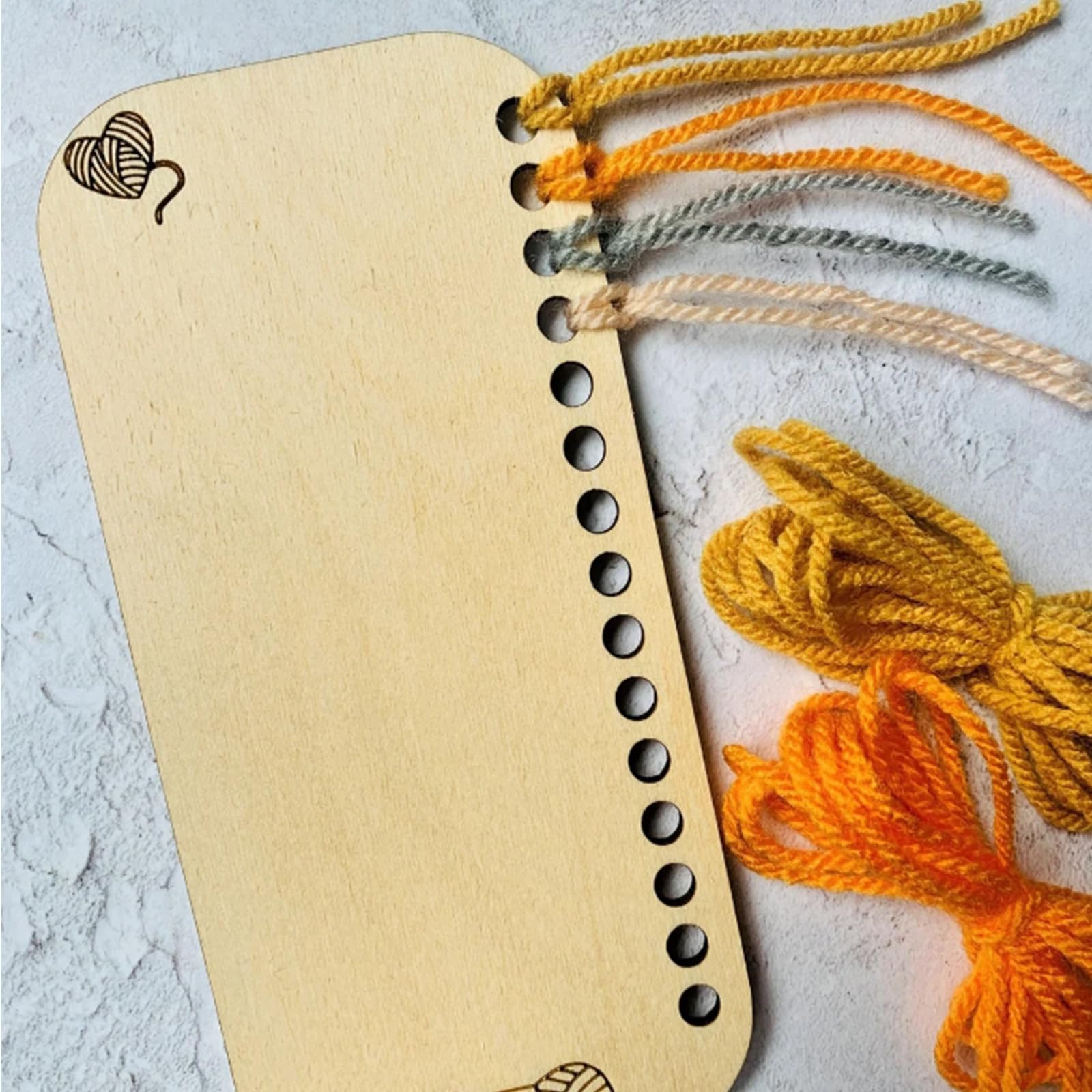 3-Piece Reusable Wooden Blanket Color Chart & Temperature Blanket Planner - Crochet Knitting Shade Organizer, Blank Shade Card for DIY Crafters | Perfect for Crochet Projects, Yarn Organization & Handmade Gifts