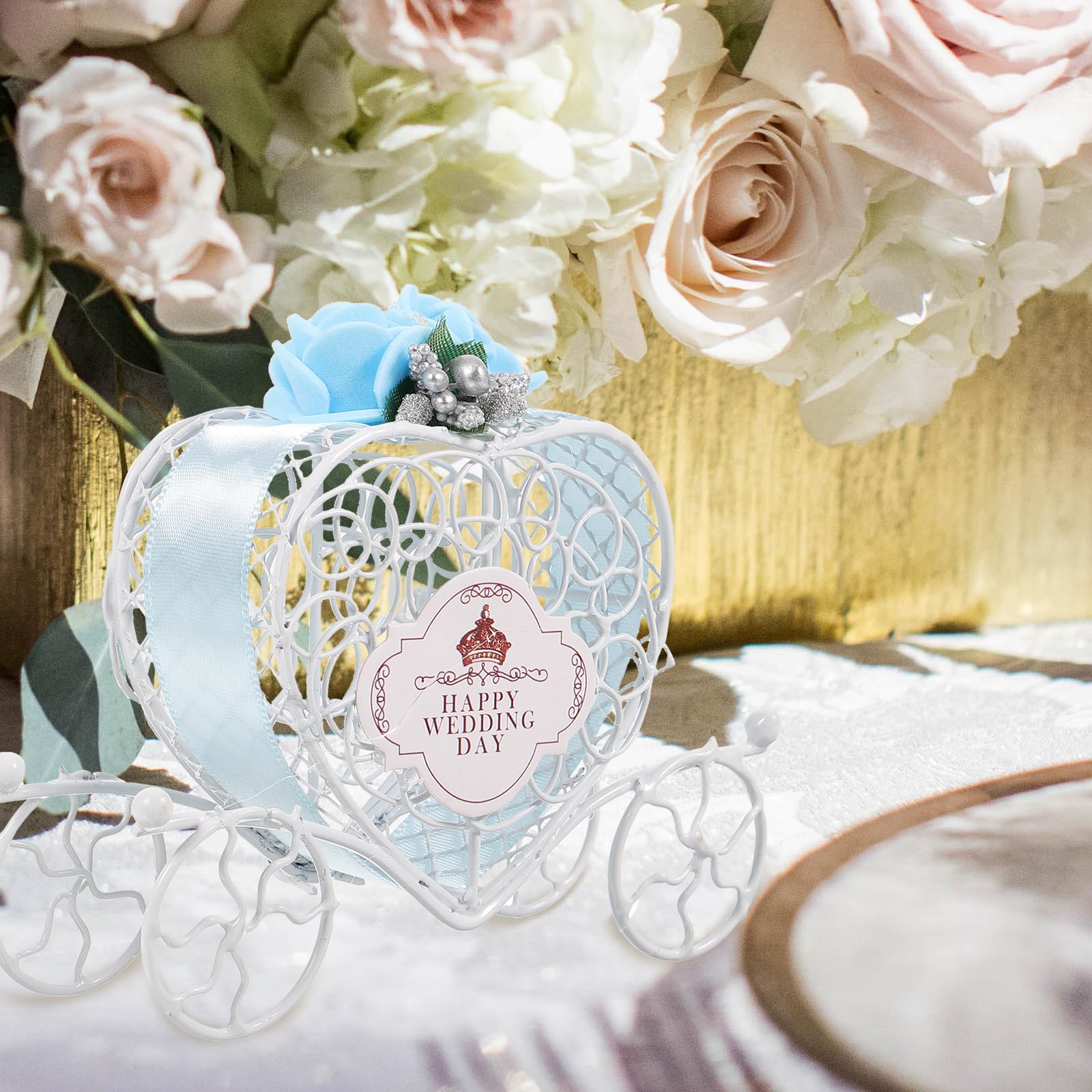5 Pcs Elegant Wedding Candy Boxes - Decorative Gift Favor Boxes for Bridal Showers, Baby Showers & Party Favors - Perfect for Weddings, Birthdays & Special Events