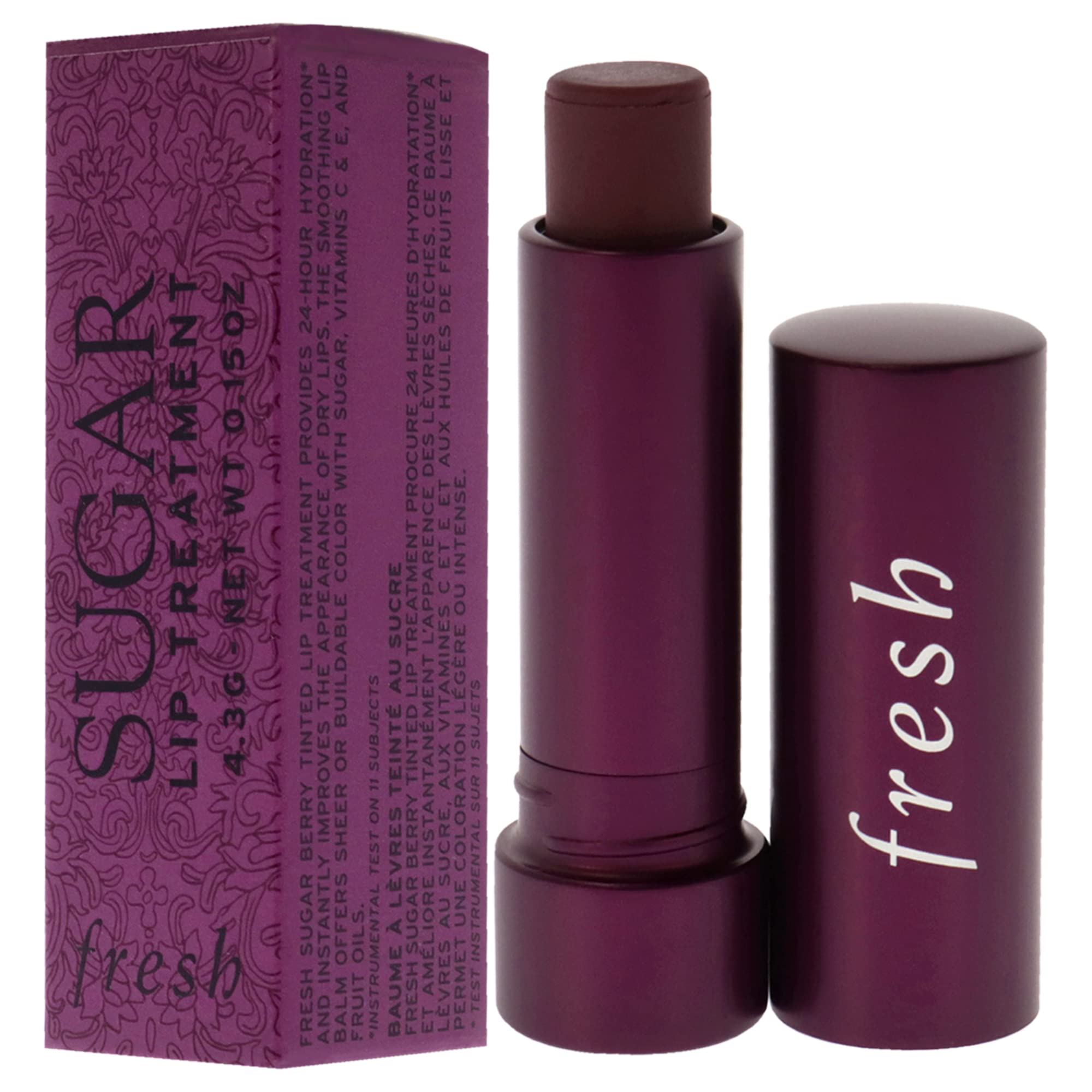 Berry Sugar Lip Treatment - Hydrating & Plumping Lip Balm for Women, 0.15 oz | Perfect for Dry Lips, Daily Moisturizing & Night Care
