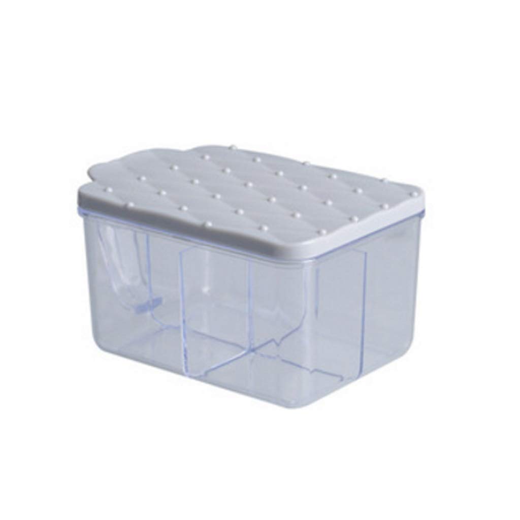 Premium Plastic Seasoning Box with Lid - Transparent Square Spice Container for Kitchen Storage (Color: C) - Perfect for Organizing Spices, Herbs, and Seasonings in Pantry or Cooking Area